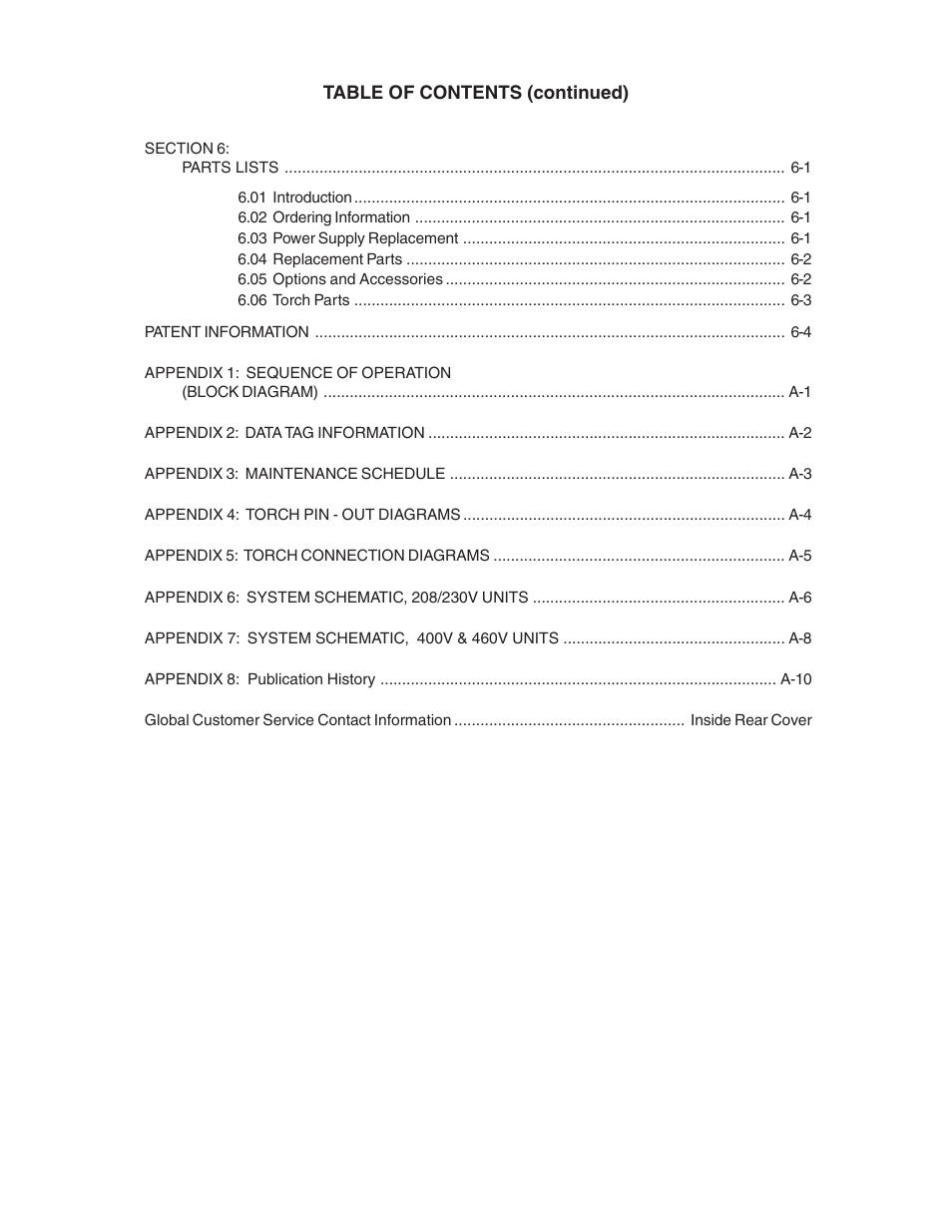 Tweco 51 CutMaster User Manual | Page 5 / 60