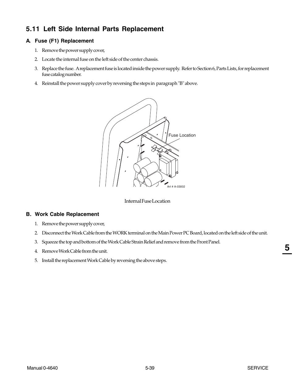 11 left side internal parts replacement, 11 left side internal parts replacement -39 | Tweco 51 with SL100SV CutMaster User Manual | Page 103 / 172