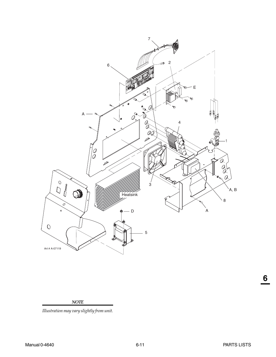67 heatsink 8 | Tweco 51 with SL100SV CutMaster User Manual | Page 125 / 172