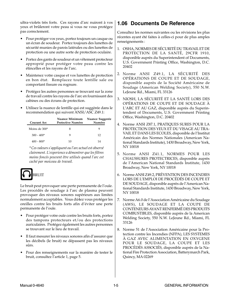 06 documents de reference, 06 documents de reference -5 | Tweco 51 with SL100SV CutMaster User Manual | Page 13 / 172