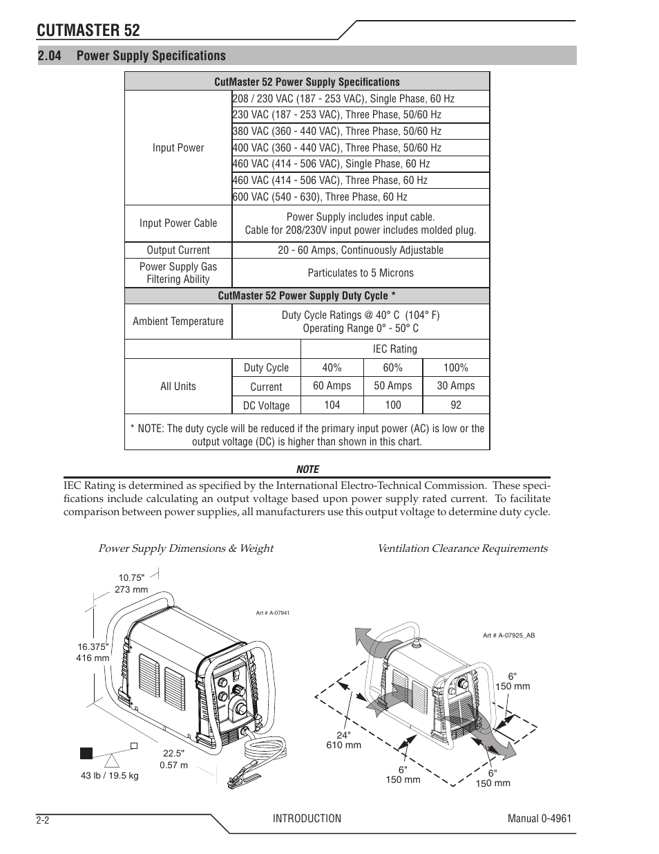 Cutmaster 52 | Tweco 52 CutMaster User Manual | Page 16 / 80