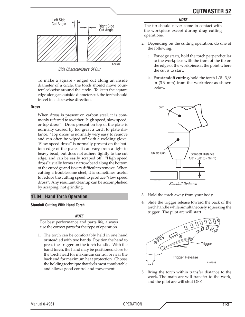 Cutmaster 52 | Tweco 52 CutMaster User Manual | Page 35 / 80