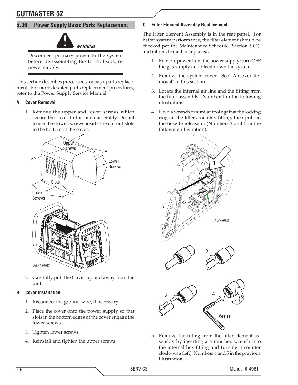 Cutmaster 52 | Tweco 52 CutMaster User Manual | Page 56 / 80