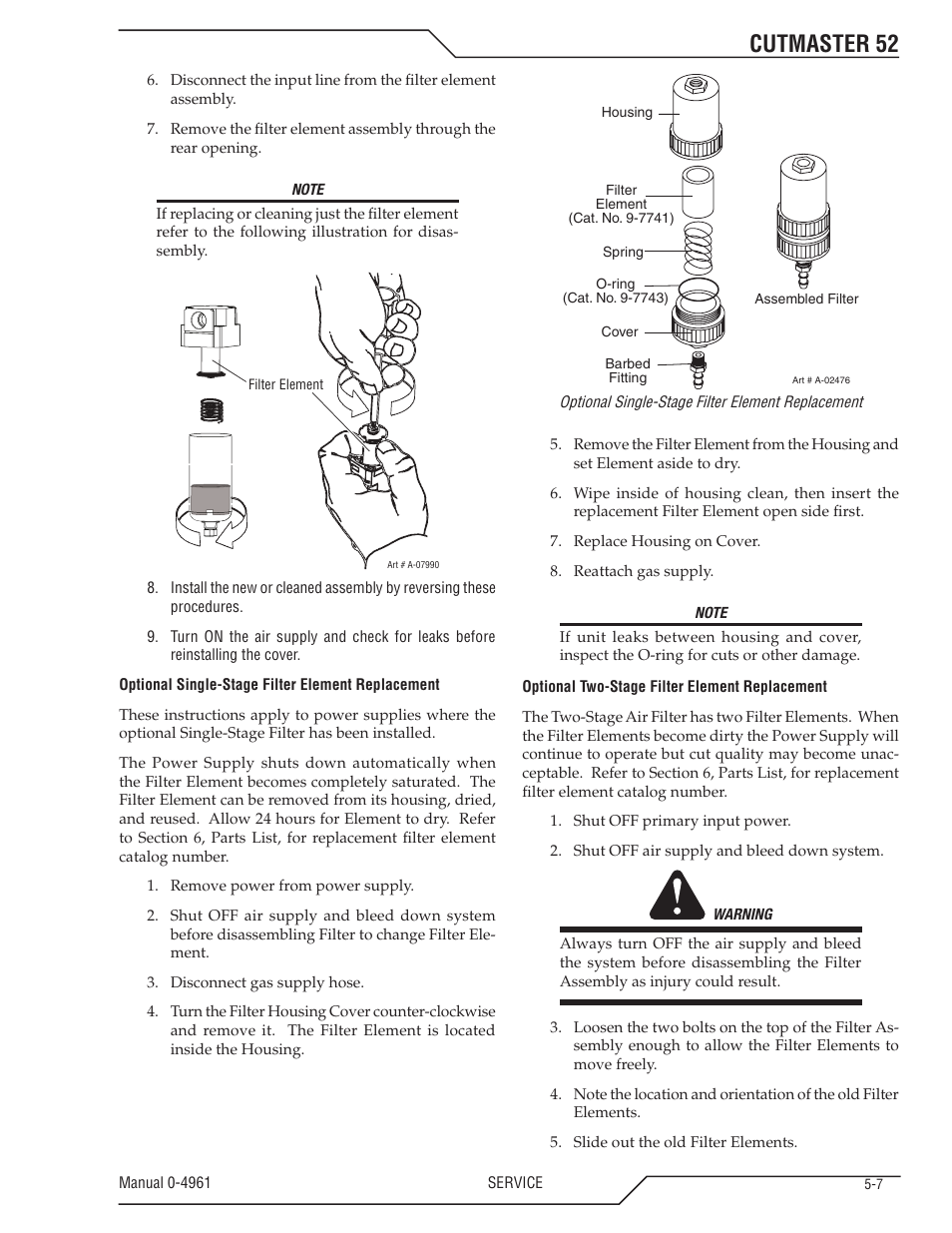 Cutmaster 52 | Tweco 52 CutMaster User Manual | Page 57 / 80