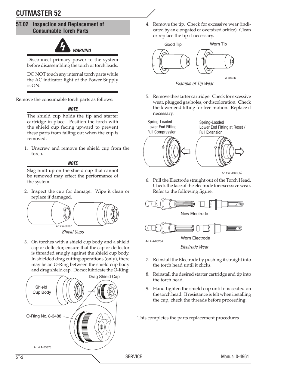 Cutmaster 52 | Tweco 52 CutMaster User Manual | Page 60 / 80