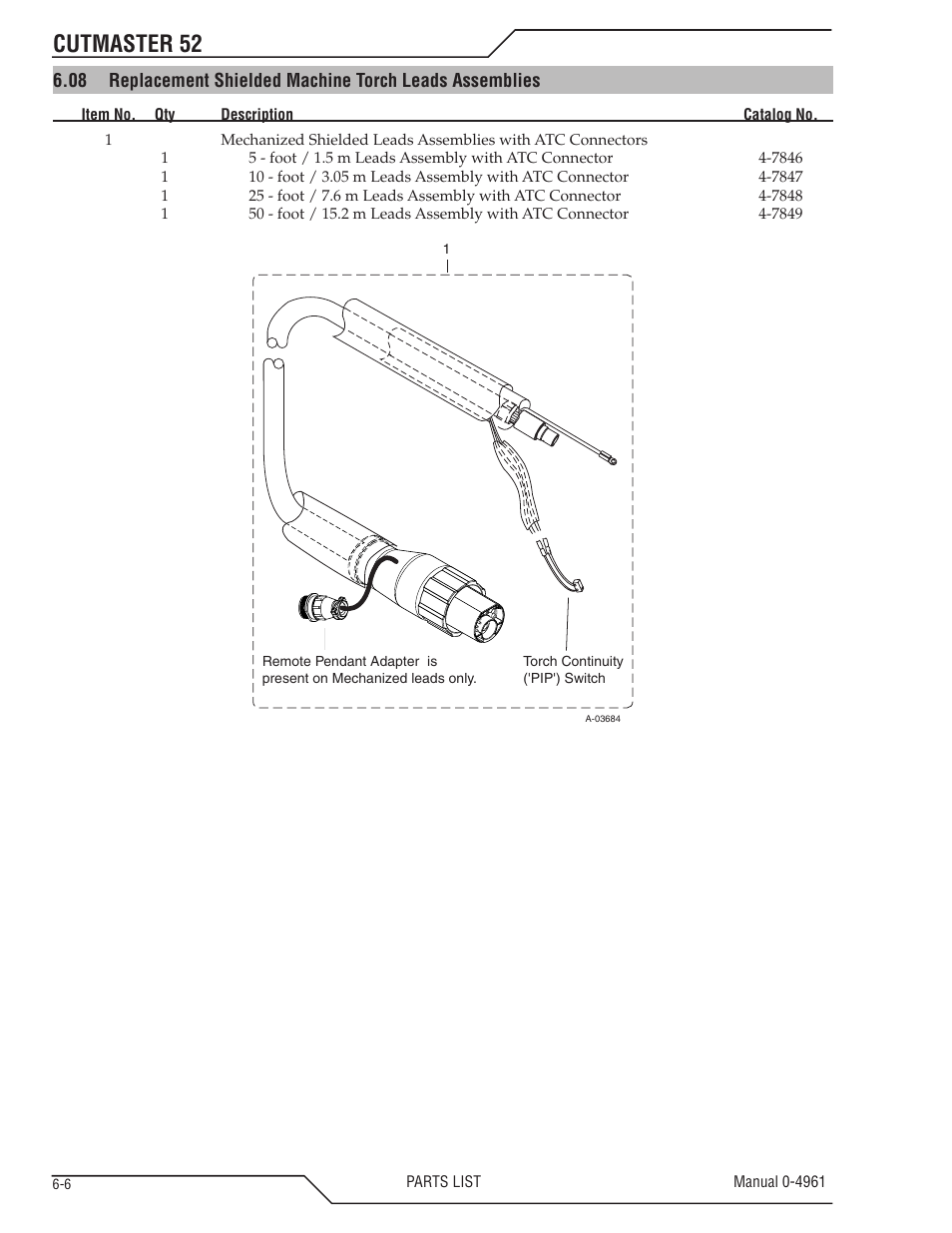 Cutmaster 52 | Tweco 52 CutMaster User Manual | Page 66 / 80