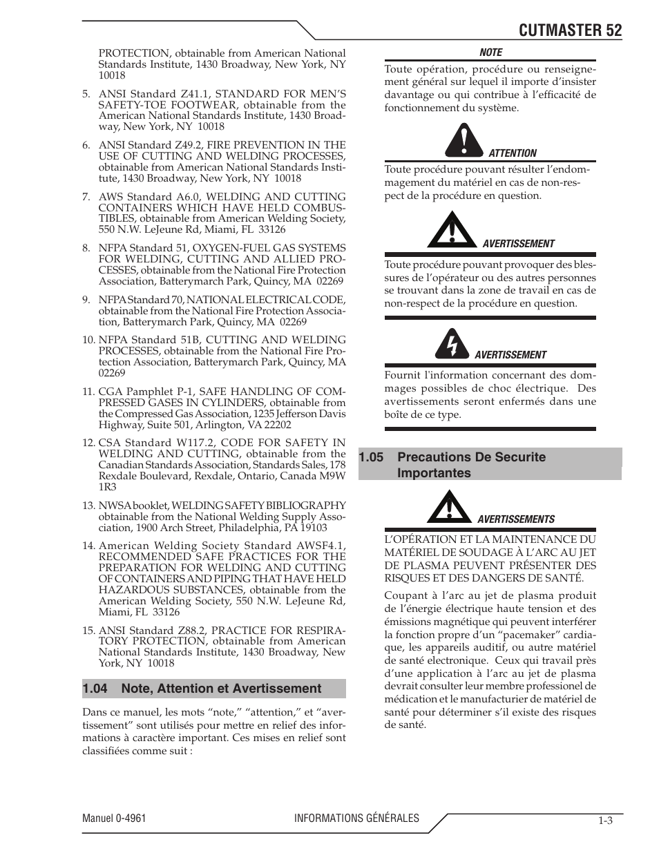 Cutmaster 52 | Tweco 52 CutMaster User Manual | Page 9 / 80