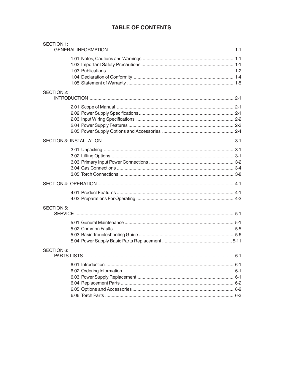 Tweco 81 CutMaster User Manual | Page 4 / 63