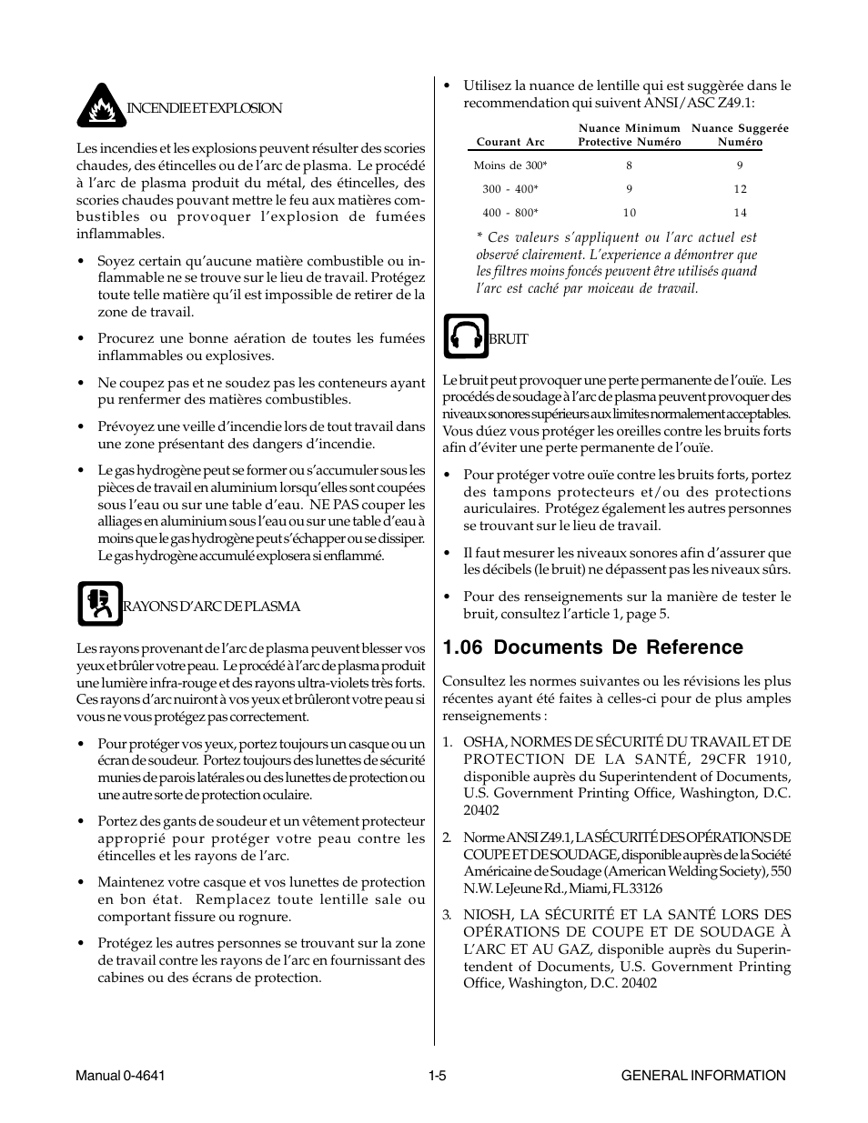 06 documents de reference, 06 documents de reference -5 | Tweco 81 with SL100SV User Manual | Page 13 / 174