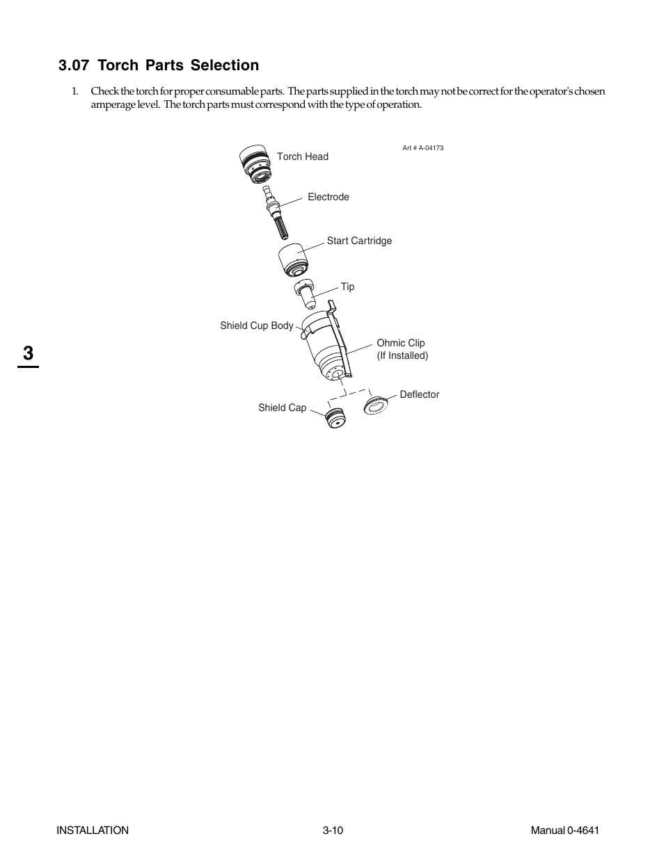07 torch parts selection, 07 torch parts selection -10 | Tweco 81 with SL100SV User Manual | Page 34 / 174