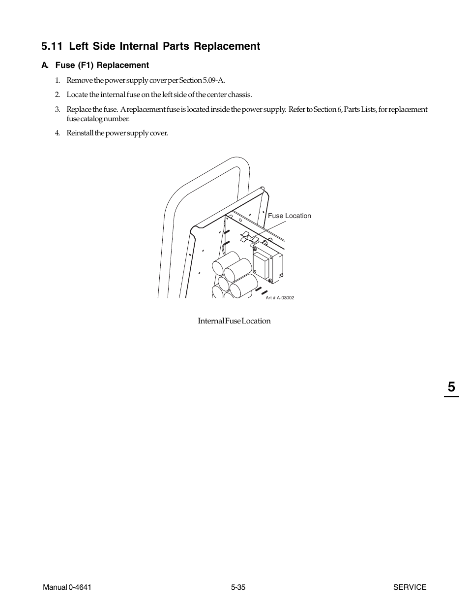 11 left side internal parts replacement, 11 left side internal parts replacement -35 | Tweco 81 with SL100SV User Manual | Page 99 / 174