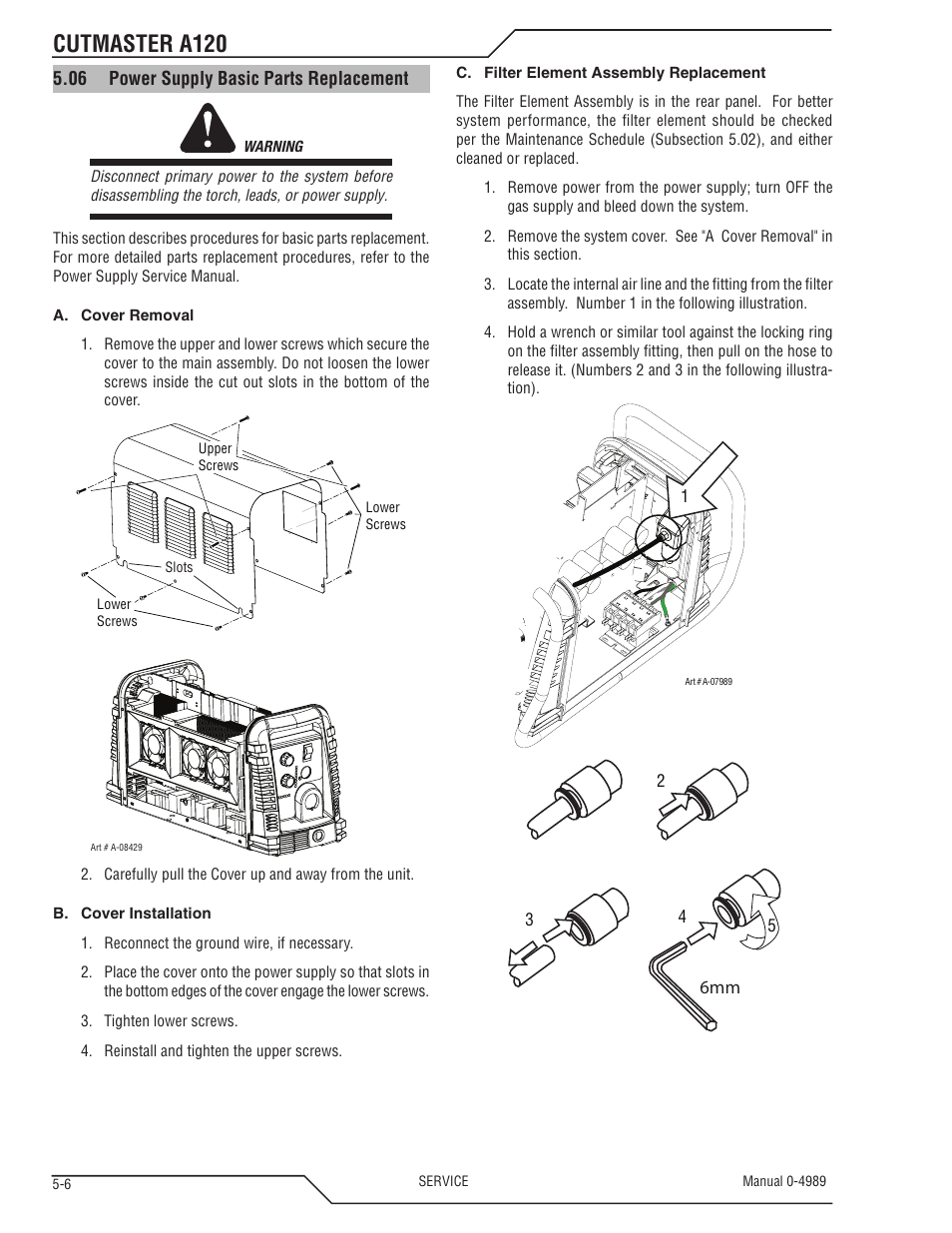 Cutmaster a120 | Tweco A120 CutMaster User Manual | Page 112 / 140