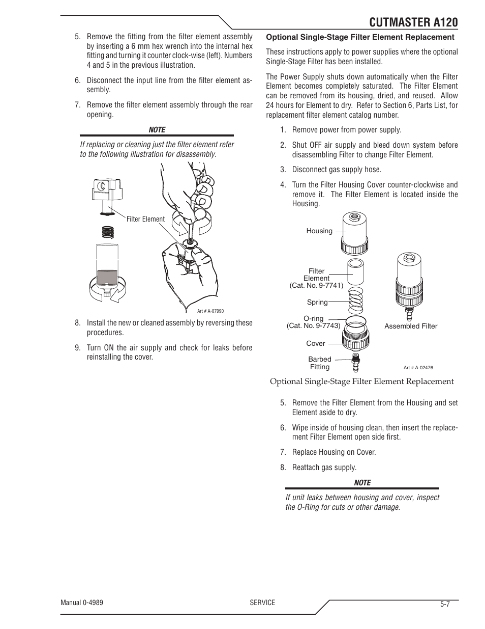 Cutmaster a120 | Tweco A120 CutMaster User Manual | Page 113 / 140