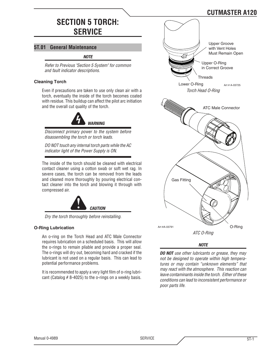 Cutmaster a120 | Tweco A120 CutMaster User Manual | Page 115 / 140