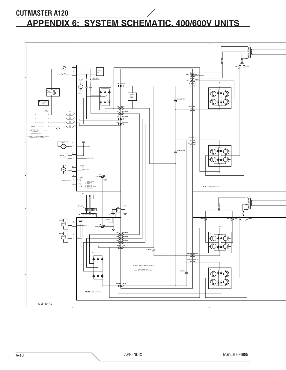 Cutmaster a120 | Tweco A120 CutMaster User Manual | Page 134 / 140