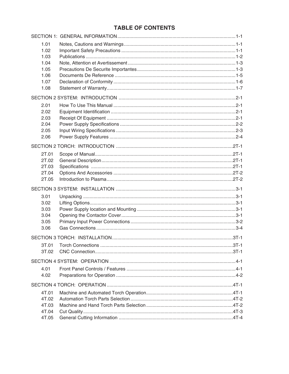 Tweco A120 CutMaster User Manual | Page 5 / 140