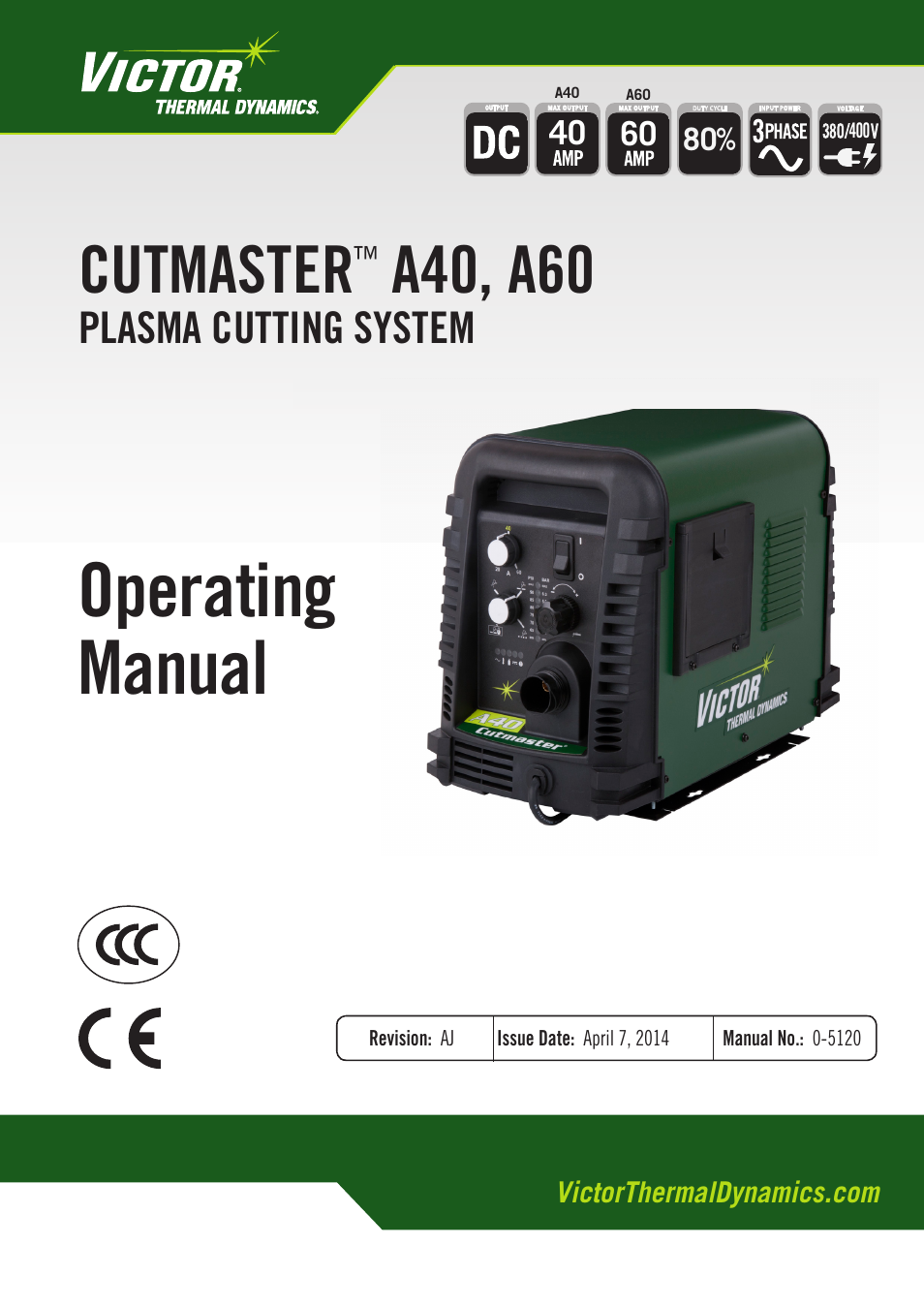 Tweco A40-A60 CutMaster User Manual | 96 pages