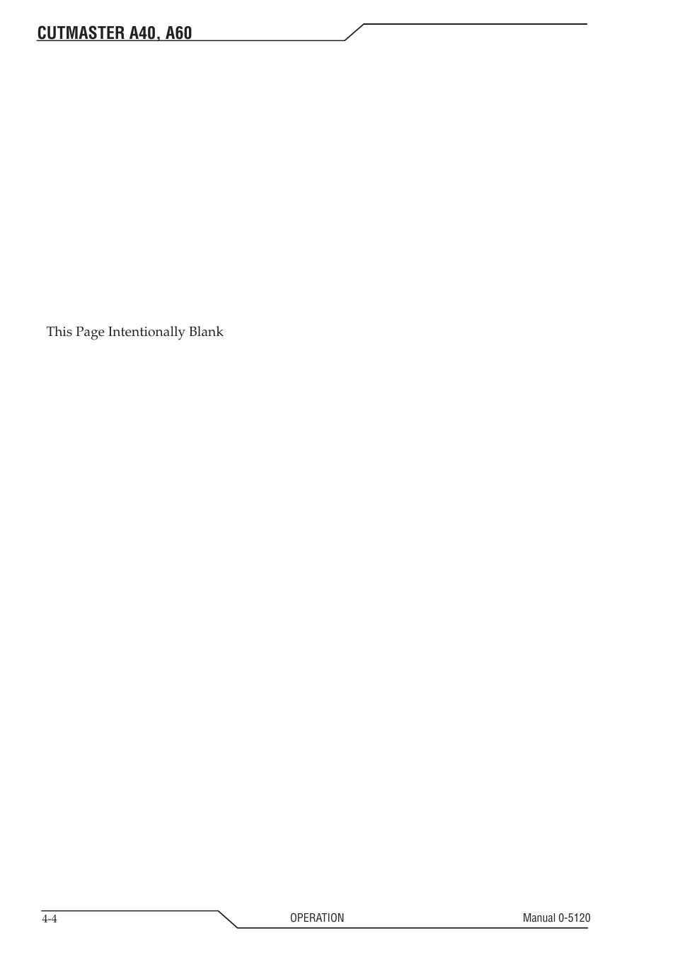 Cutmaster a40, a60 | Tweco A40-A60 CutMaster User Manual | Page 34 / 96