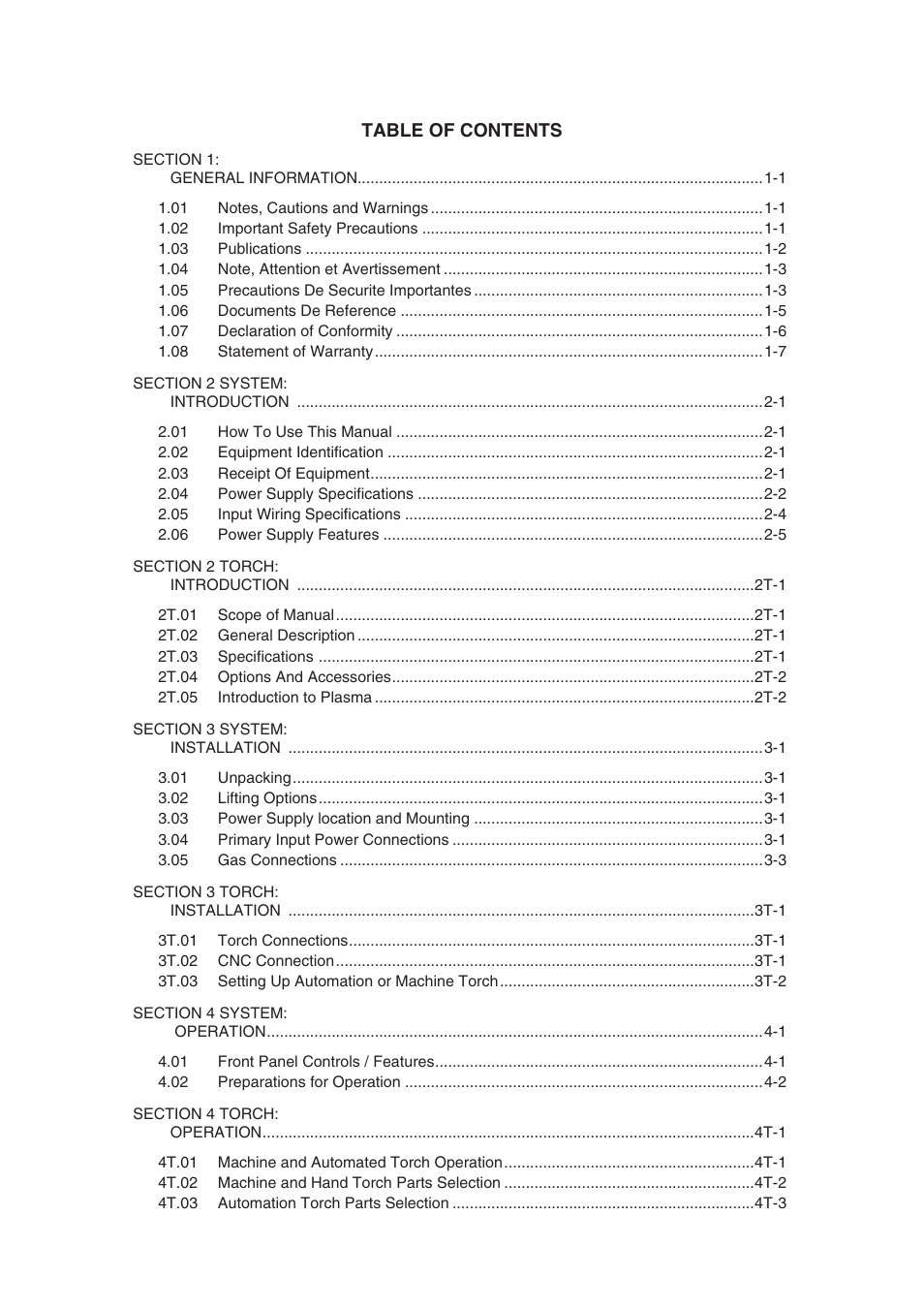 Tweco A40-A60 CutMaster User Manual | Page 4 / 96