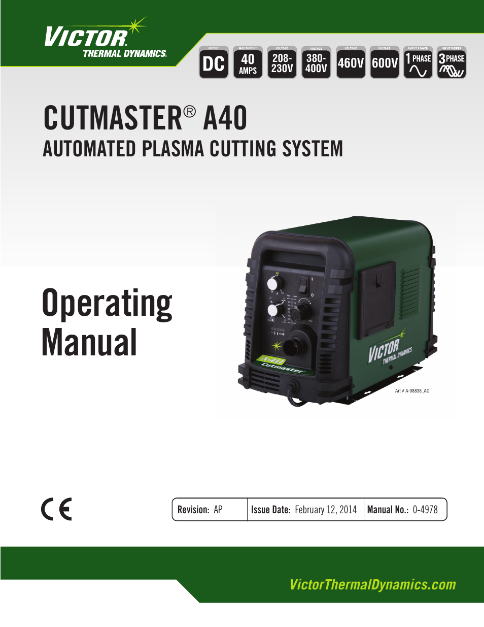 Tweco A40 CutMaster User Manual | 112 pages