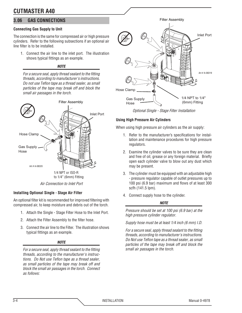 Cutmaster a40 | Tweco A40 CutMaster User Manual | Page 28 / 112