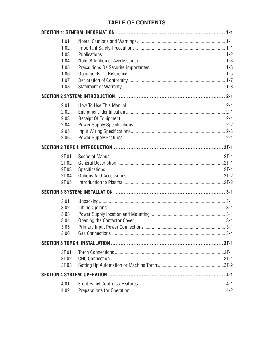Tweco A40 CutMaster User Manual | Page 4 / 112