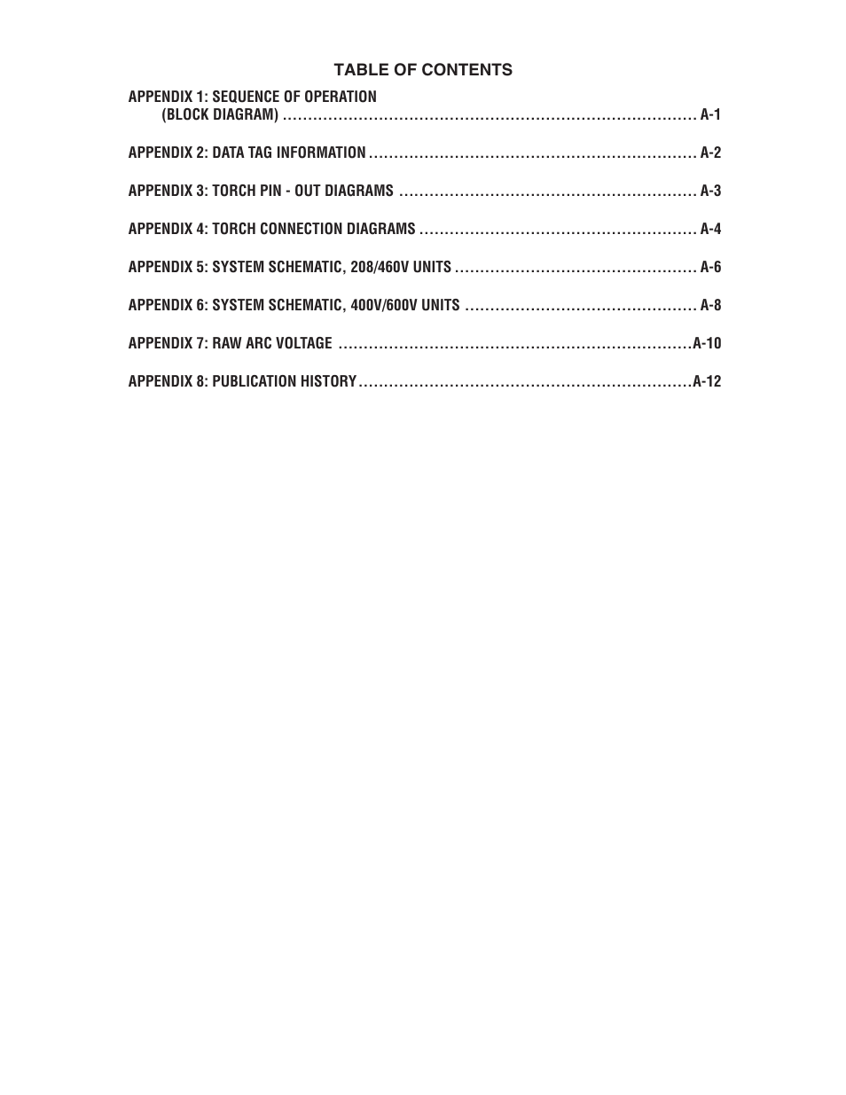 Tweco A40 CutMaster User Manual | Page 6 / 112