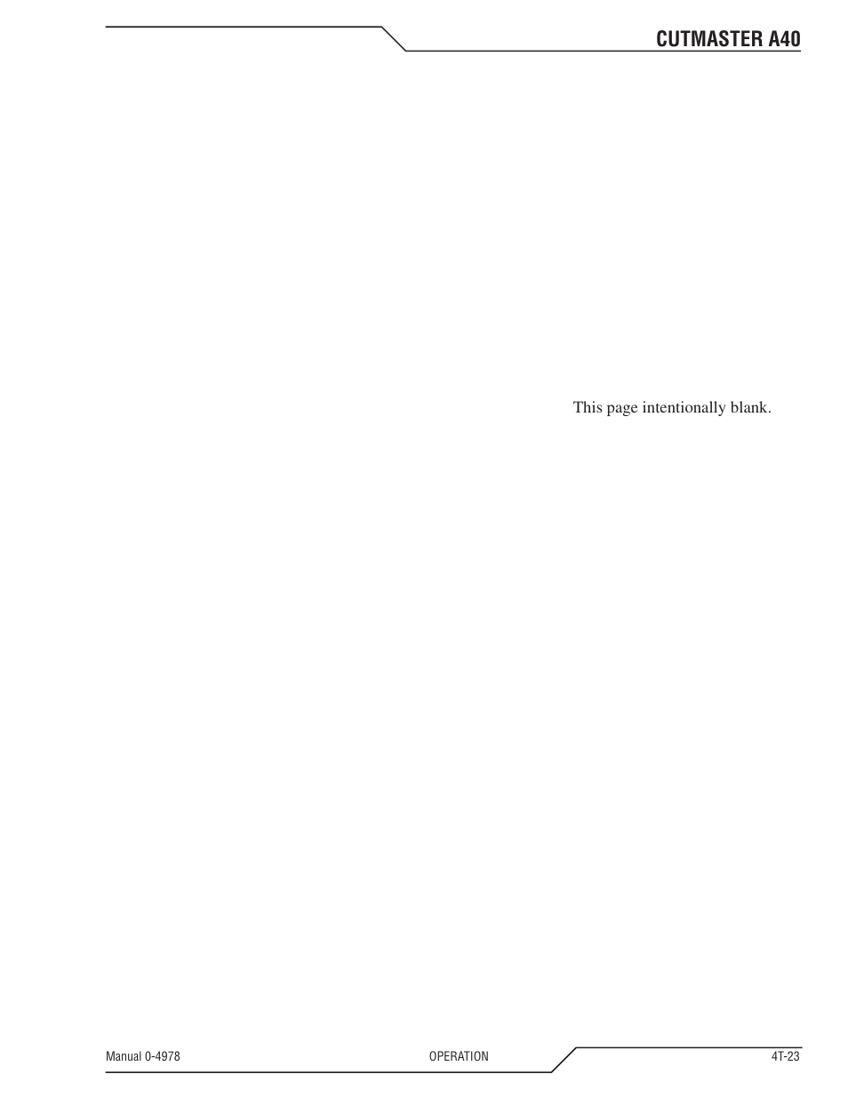 Cutmaster a40 | Tweco A40 CutMaster User Manual | Page 61 / 112