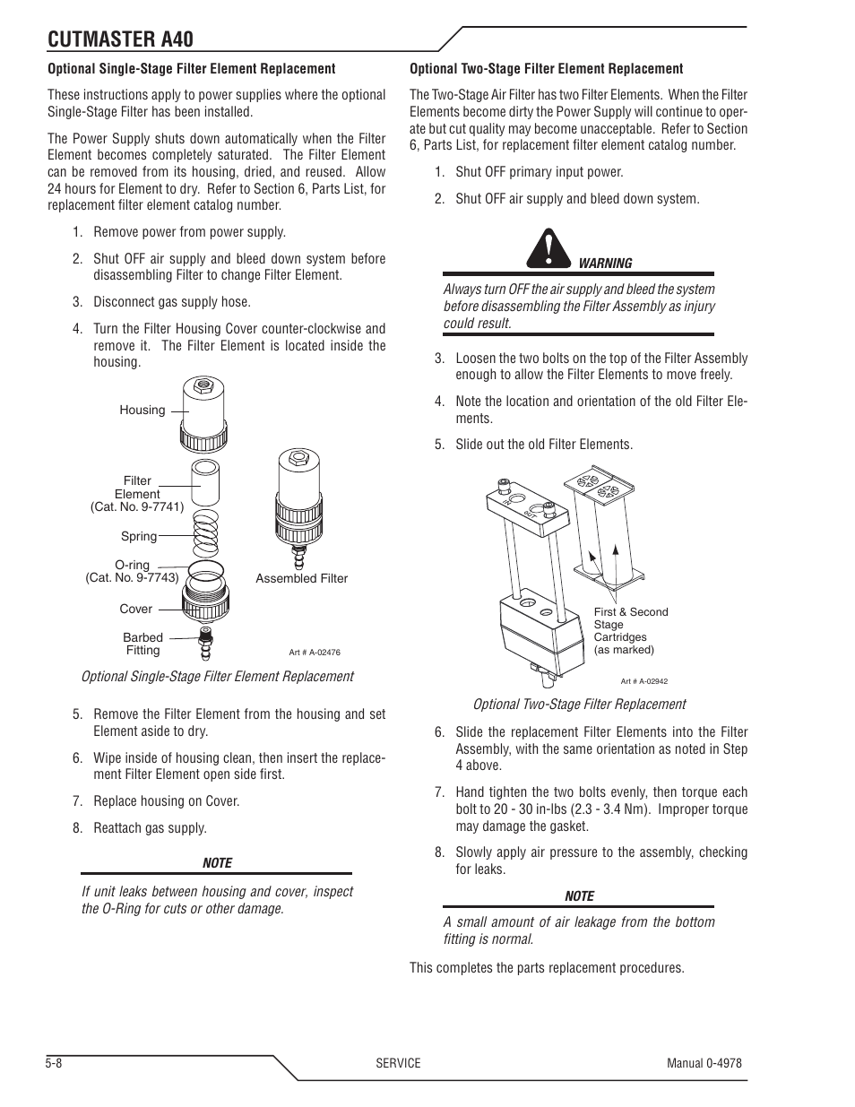 Cutmaster a40 | Tweco A40 CutMaster User Manual | Page 84 / 112