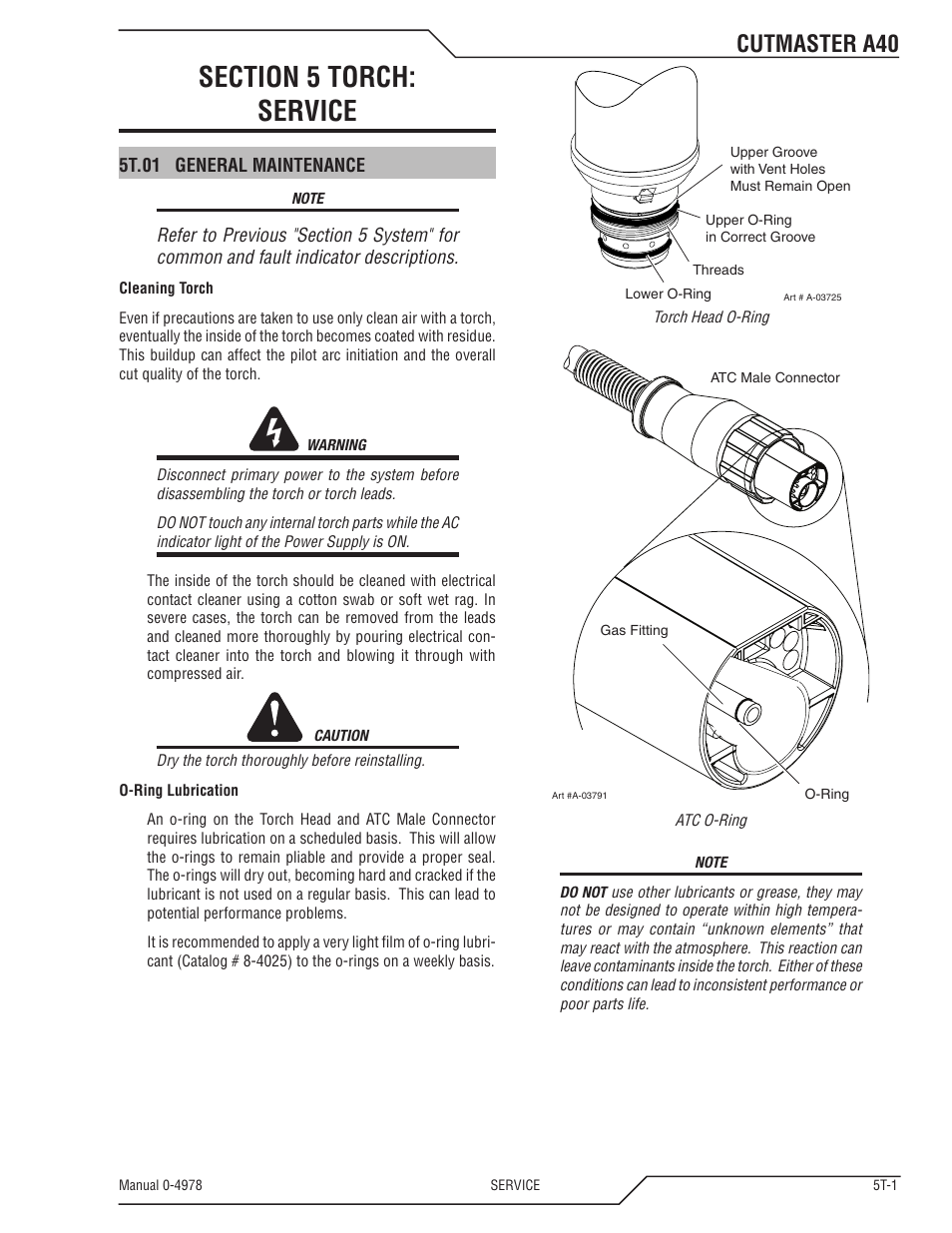 Cutmaster a40 | Tweco A40 CutMaster User Manual | Page 85 / 112