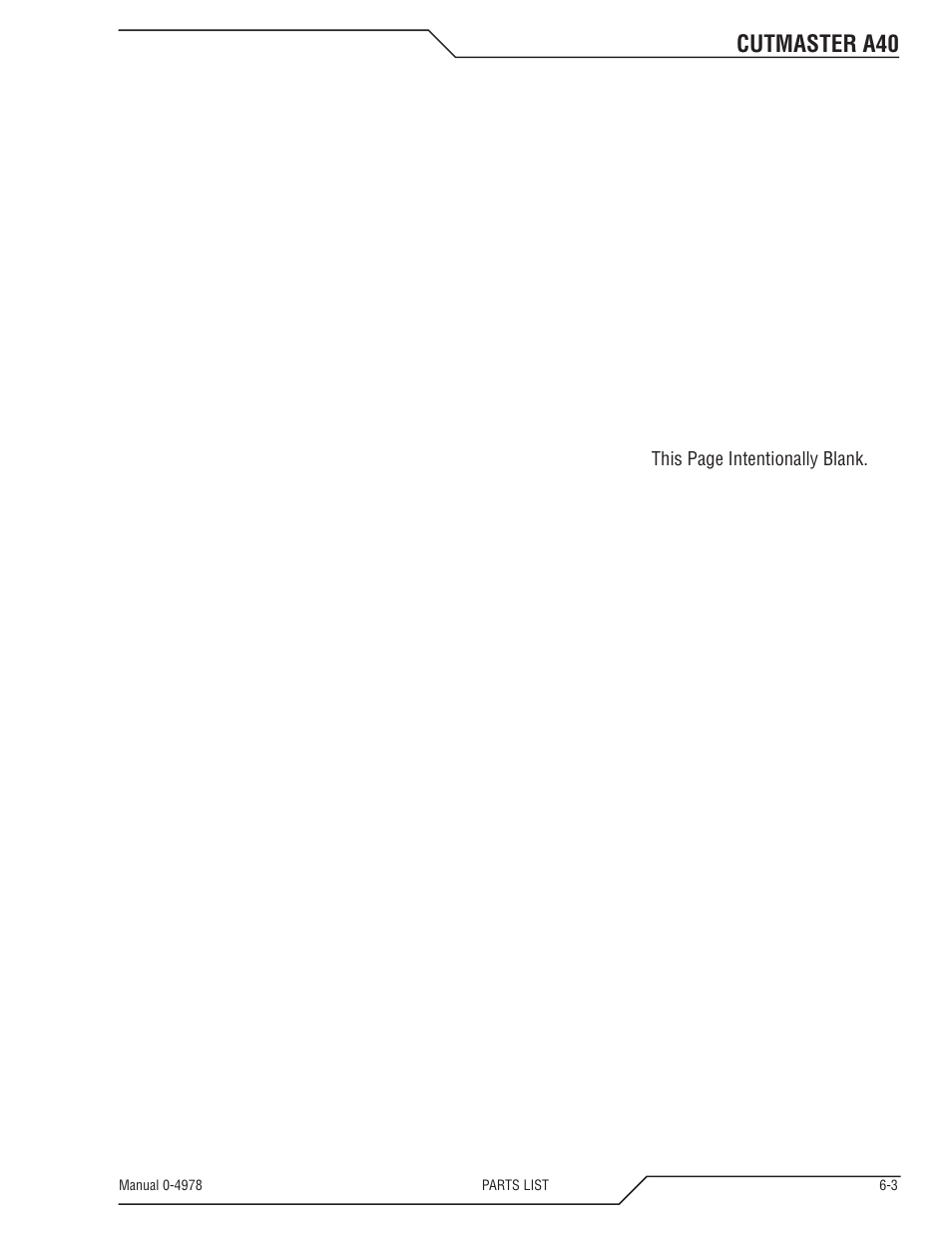 Cutmaster a40 | Tweco A40 CutMaster User Manual | Page 89 / 112