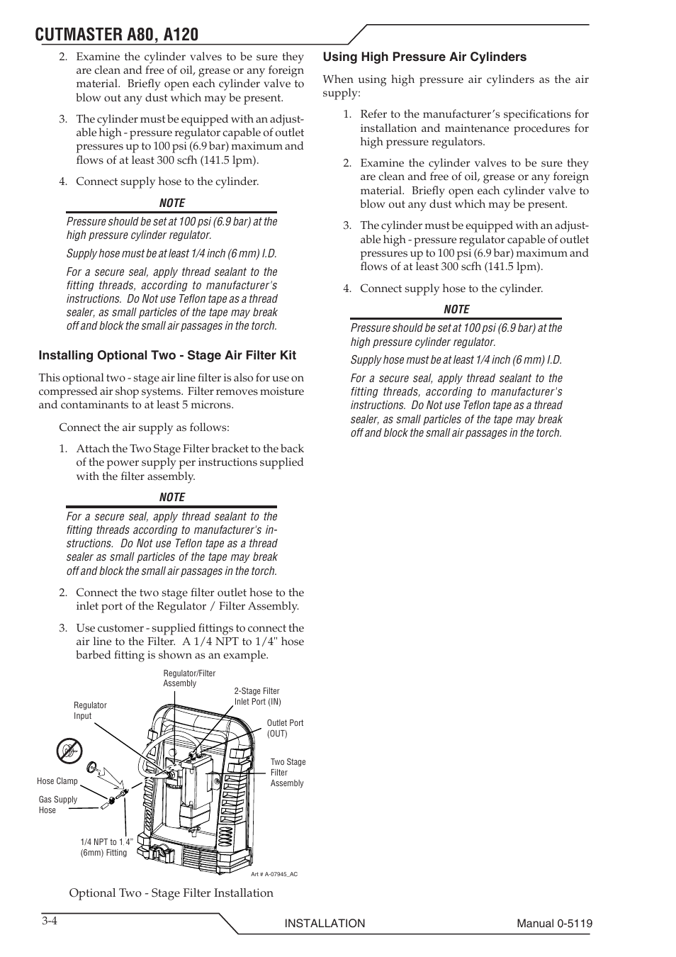 Tweco A80-A120 CutMaster User Manual | Page 26 / 104