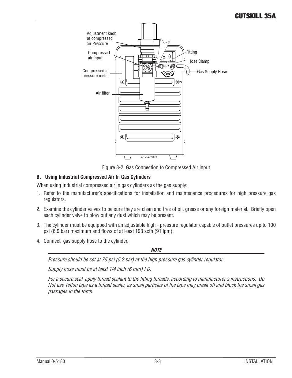 Cutskill 35a | Tweco 35A CutSkill Power Supply and SL40 Torch EU version User Manual | Page 19 / 40