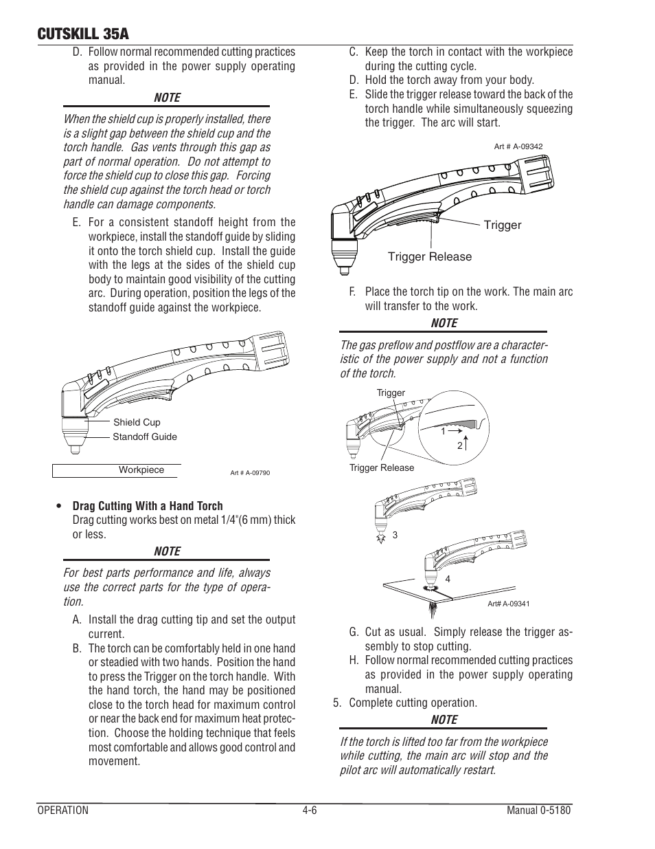 Cutskill 35a | Tweco 35A CutSkill Power Supply and SL40 Torch EU version User Manual | Page 26 / 40
