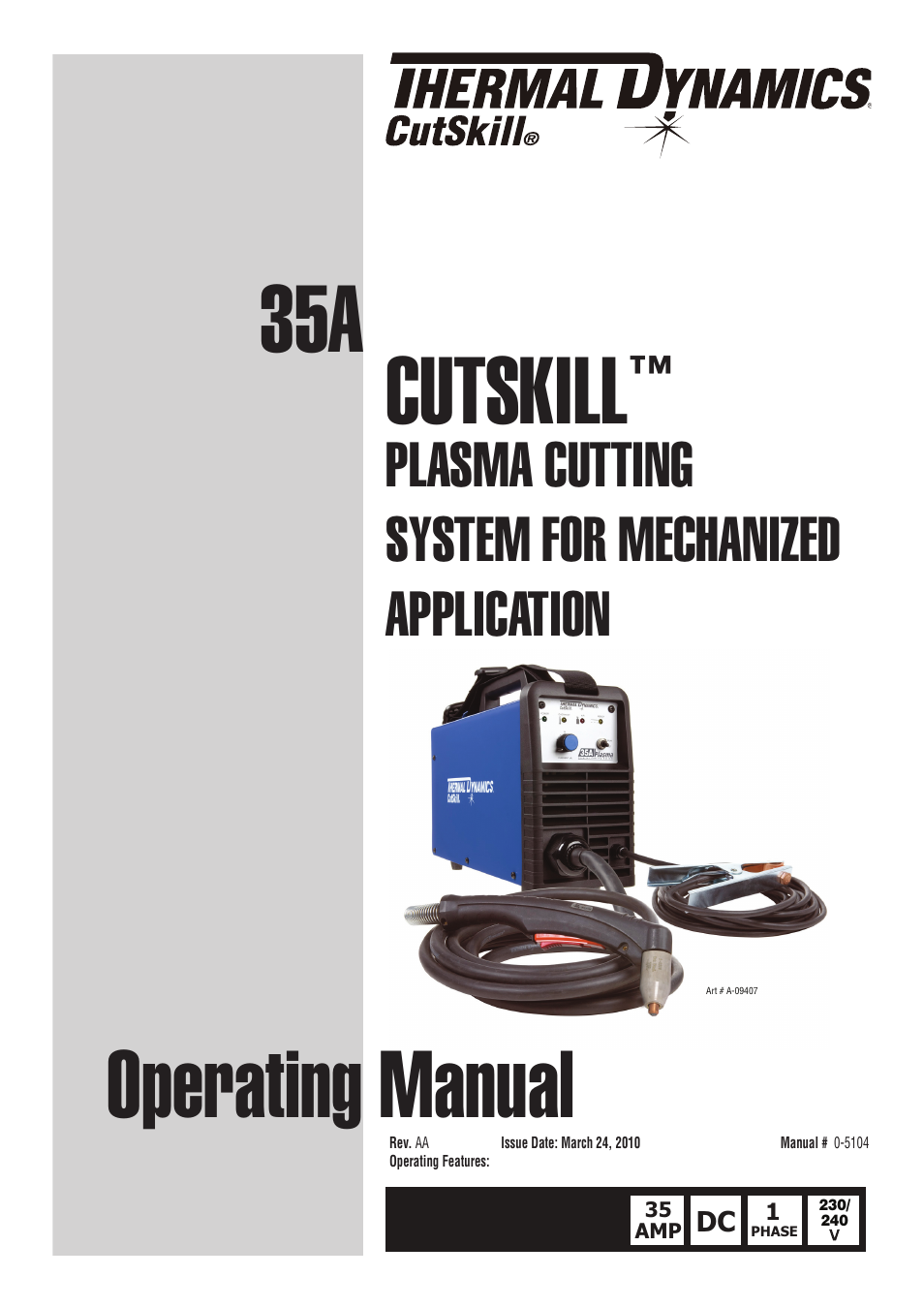 Tweco 35A CutSkill User Manual | 38 pages