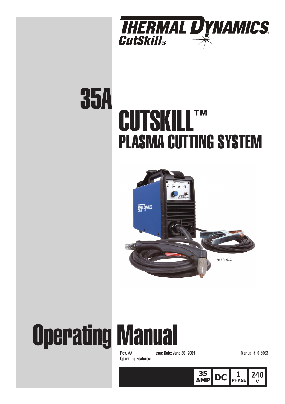 Tweco 35A CutSkill Power Supply User Manual | 40 pages