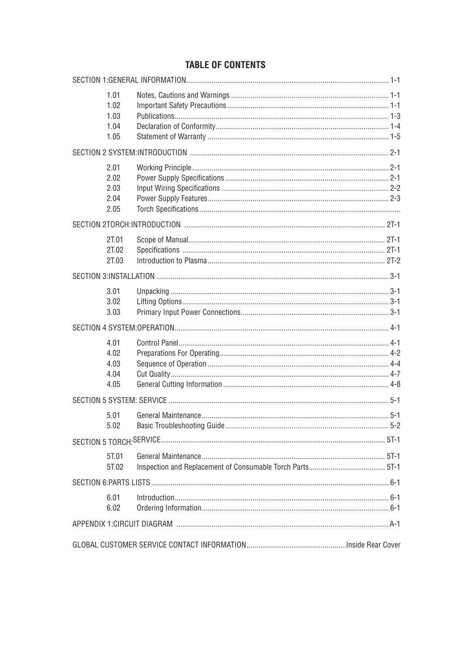 Tweco 35A CutSkill Power Supply User Manual | Page 4 / 40