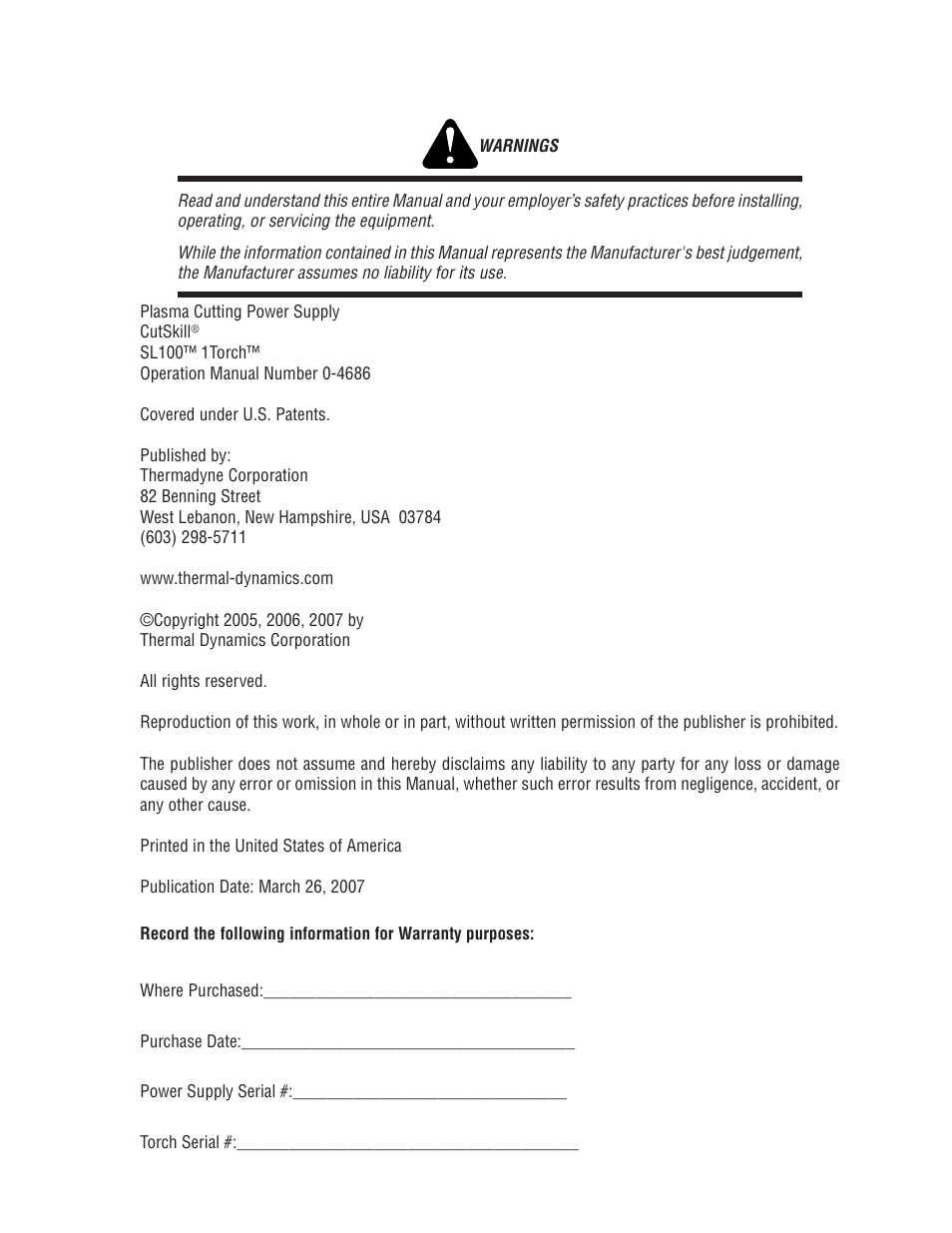 Tweco C-100A CutSkill User Manual | Page 3 / 38