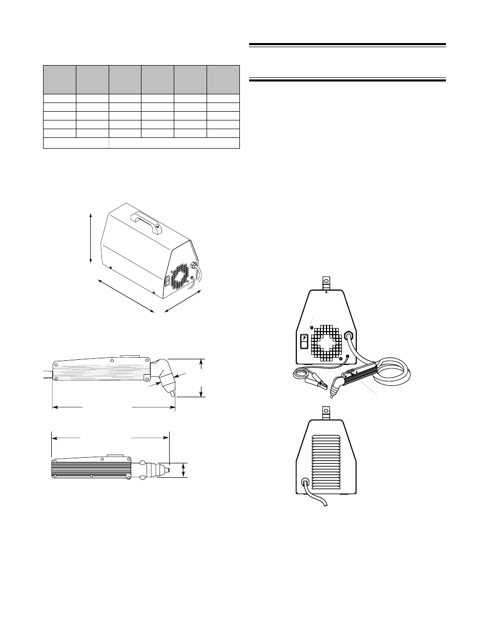 4 dimensions, 0 controls: location & function, 0 controls | Tweco Drag-Gun User Manual | Page 15 / 32
