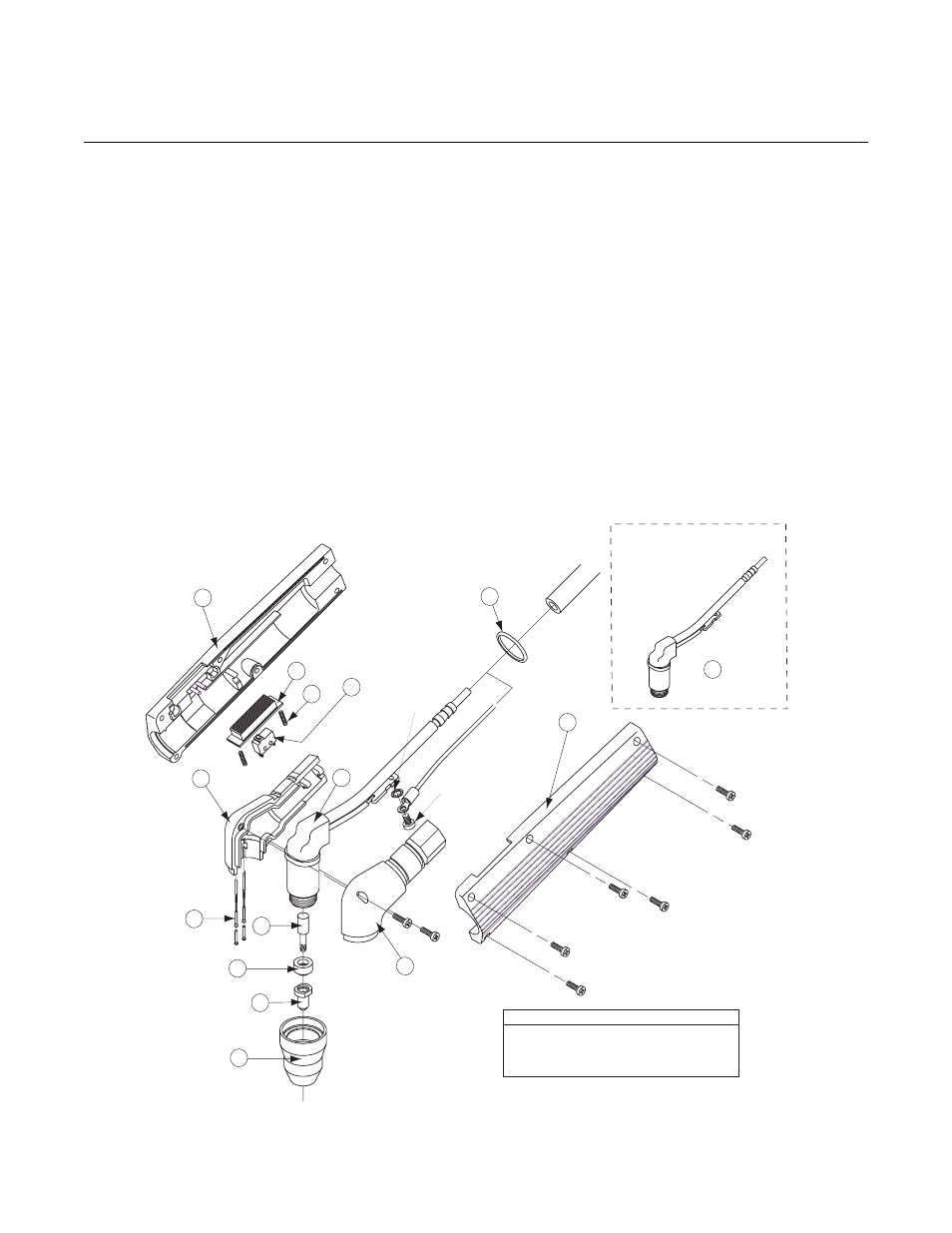 5 torch replacement parts | Tweco 220 VAC 50Hz Drag-Gun User Manual | Page 26 / 30