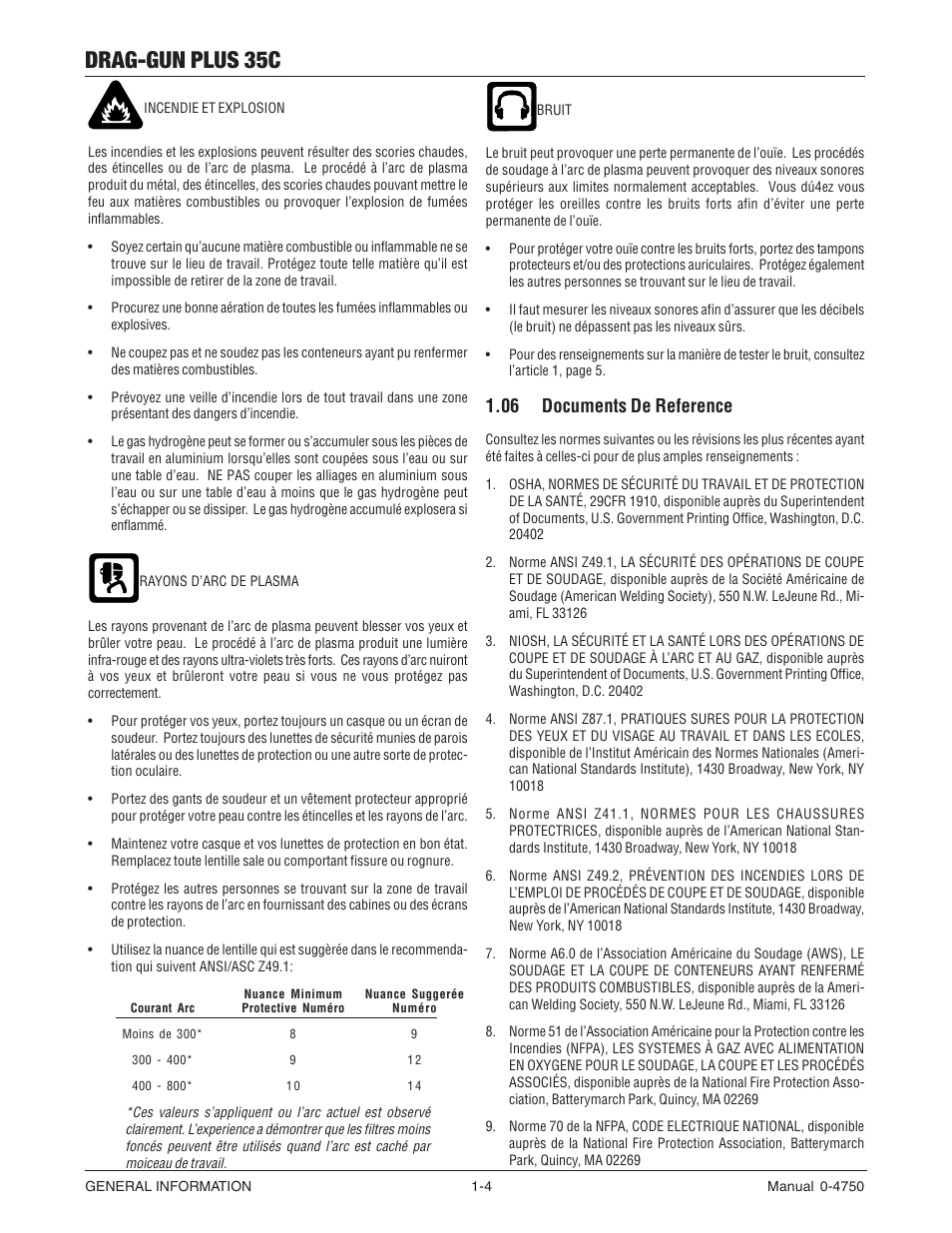 06 documents de reference, 06 documents de reference -4, Drag-gun plus 35c | Tweco 35C Drag-Gun Plus User Manual | Page 9 / 28