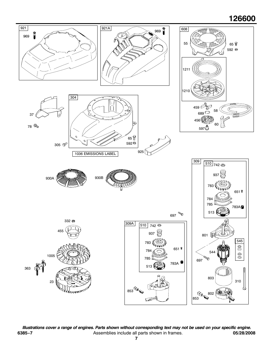 Briggs & Stratton 126600 User Manual | Page 7 / 11