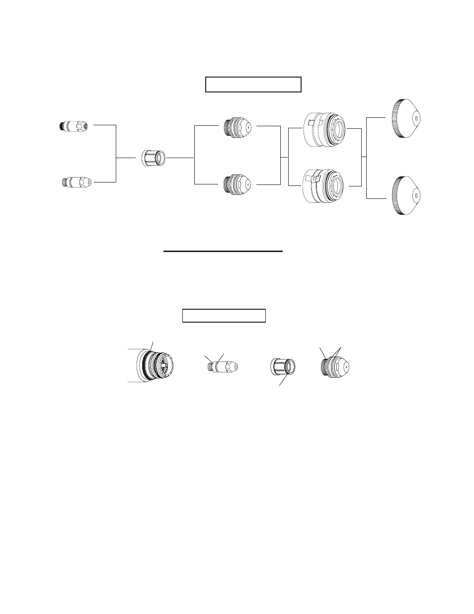 O-ring locations, Cutting consumables | Tweco 1000 Cutting Systems User Manual | Page 49 / 62