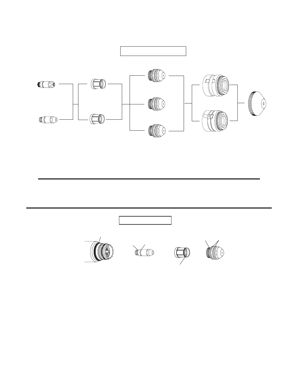 O-ring locations, Cutting consumables | Tweco 300 Maximizer User Manual | Page 43 / 68