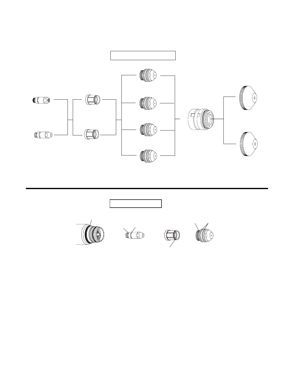 O-ring locations, Cutting consumables | Tweco Maximizer 300 Torch for BNFL User Manual | Page 44 / 46