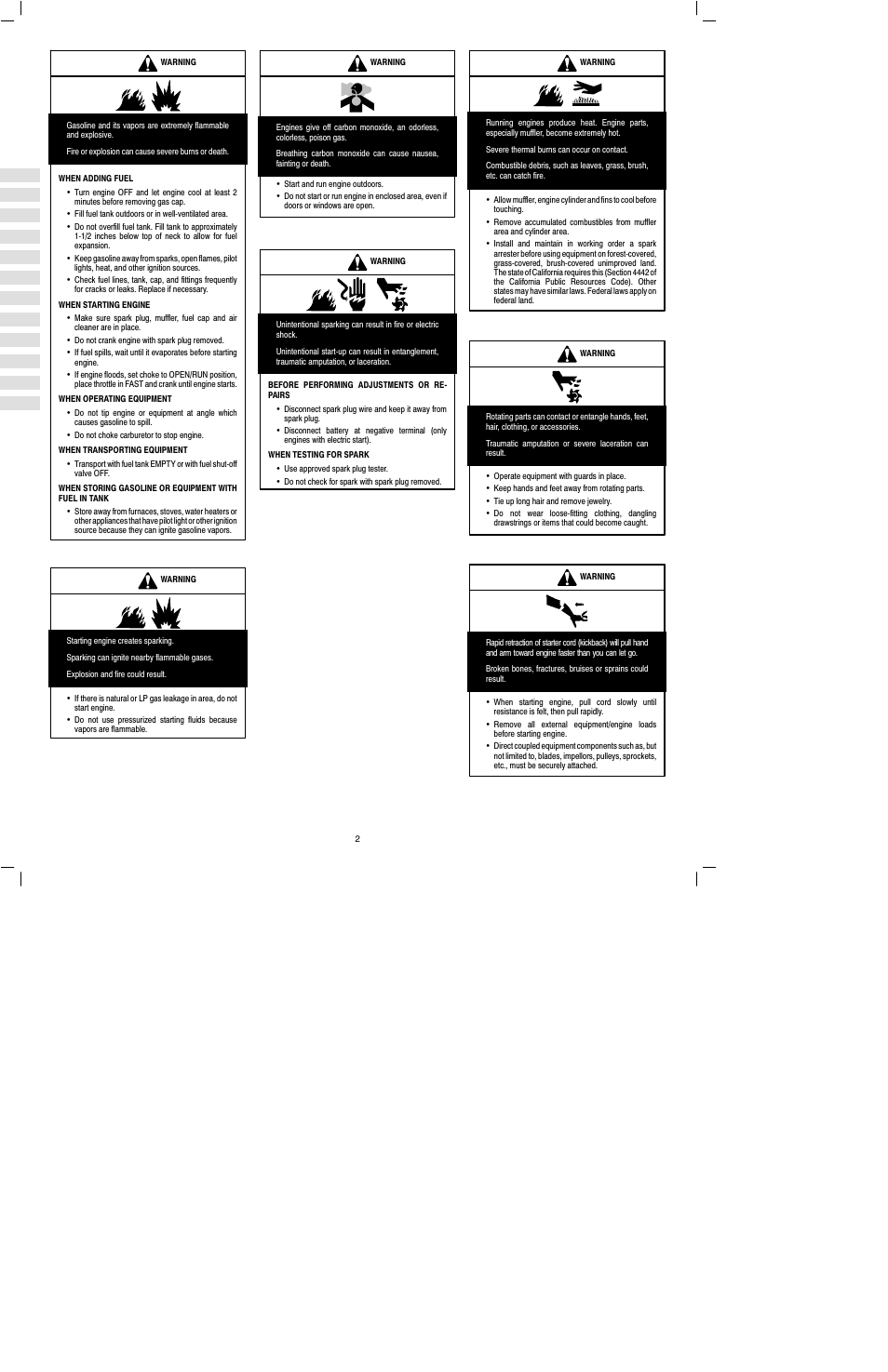 Briggs & Stratton 460000 User Manual | Page 4 / 11