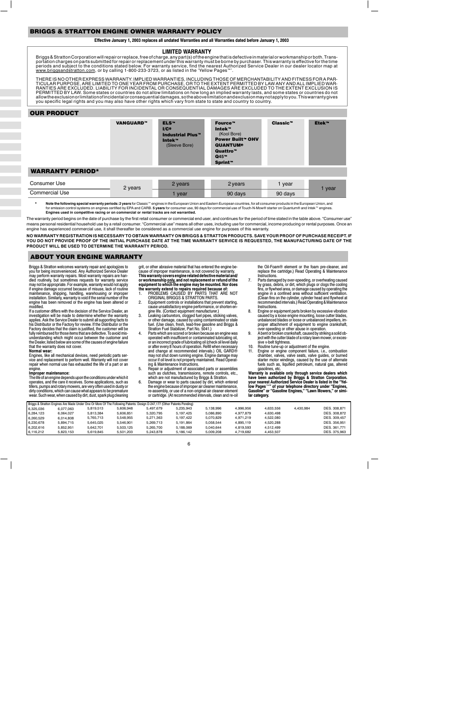 Briggs & Stratton 460000 User Manual | Page 8 / 11