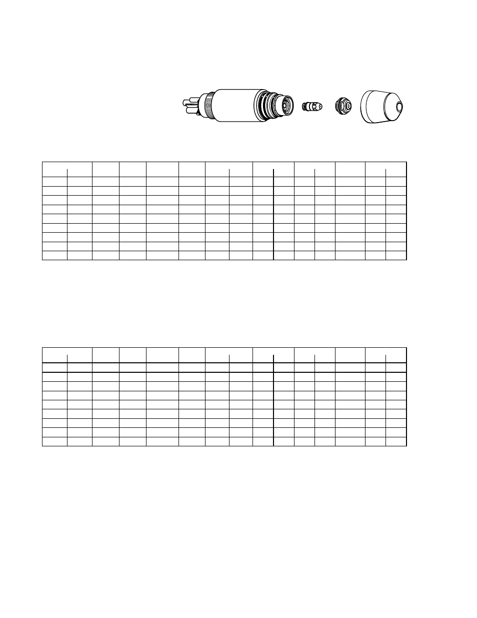 Nitrogen plasma / air secondary, Electrode tip shield cup pcm-150 torch head | Tweco 15XC Merlin User Manual | Page 70 / 134