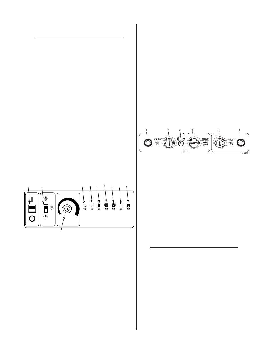 B. control front panel, C. gauge front panel, Figure 4-3 front control panel | Tweco 3000 Merlin User Manual | Page 34 / 66