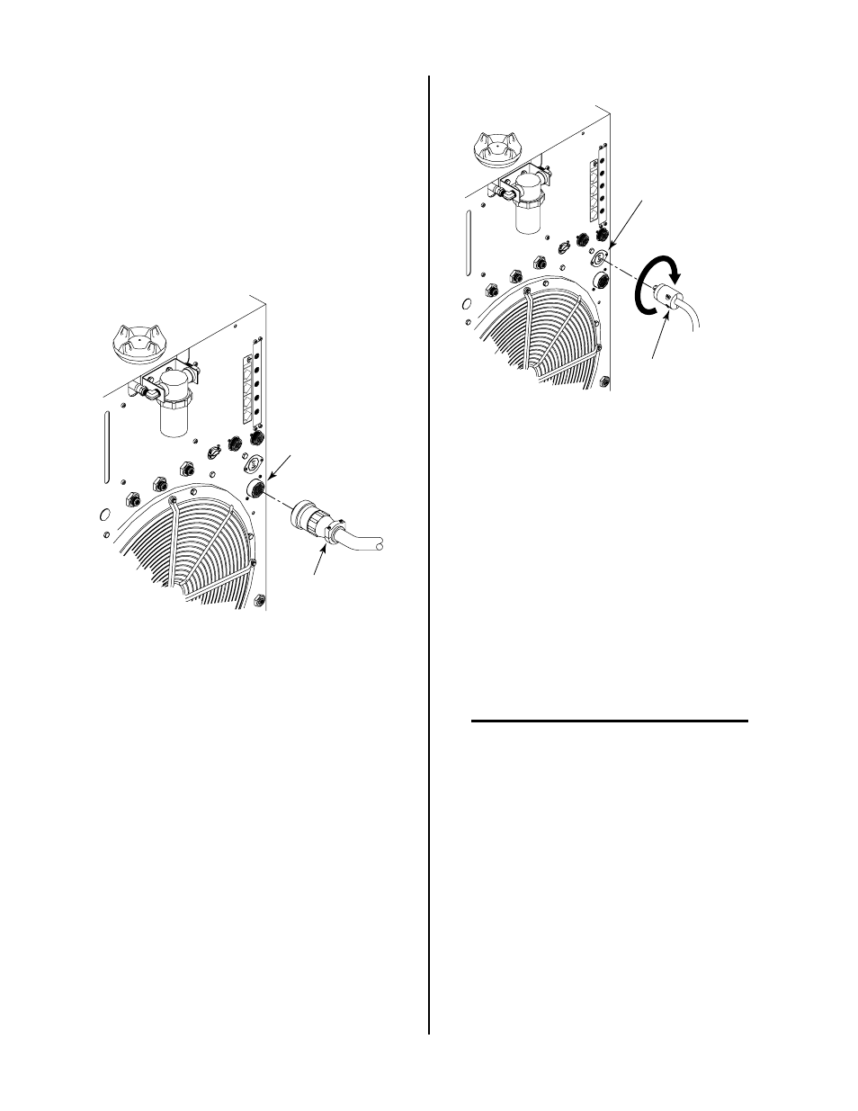 D. optional high-flow water shield cable, E. optional gas control connection | Tweco Merlin 6000 Master PS User Manual | Page 33 / 78